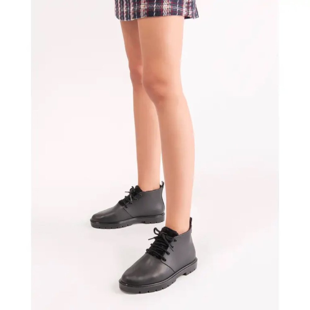 NEW Melissa Women's Jelly Boots | Fluffy in Black Size 8